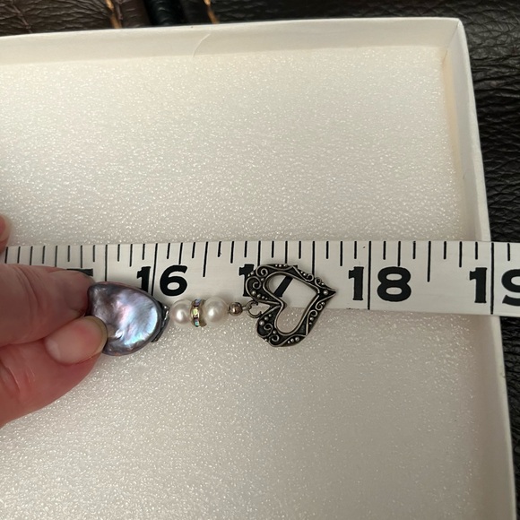 Genuine Dancing Black Keshi Pearls - Peacock Blue High Luster Strand Necklace - Picture 6 of 6